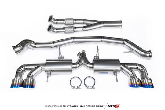 AMS PERFORMANCE R35 GTR ALPHA 102MM TITANIUM EXHAUST SYSTEM