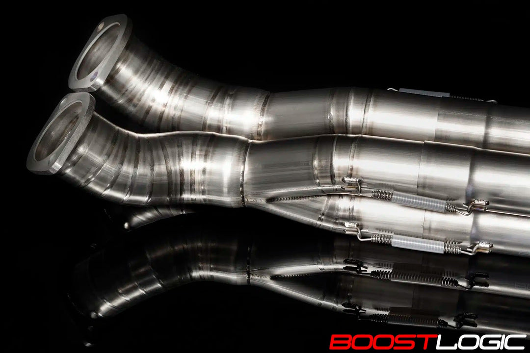 BOOST LOGIC R35 GT-R QUADZILLA TITANIUM MIDPIPE (Formula Series)