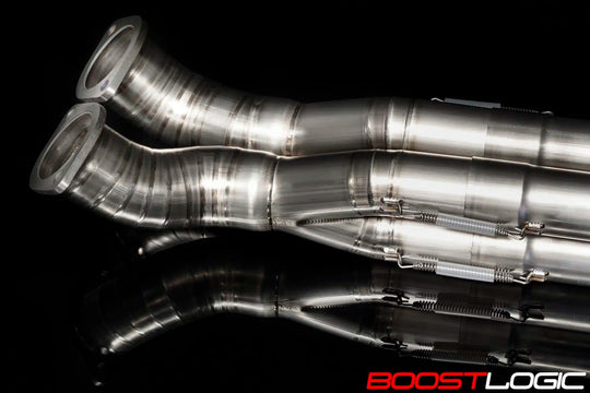 BOOST LOGIC R35 GT-R QUADZILLA TITANIUM MIDPIPE (Formula Series)