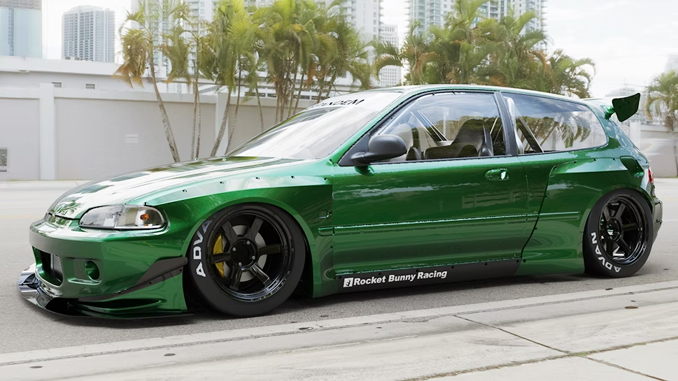 Rocket Bunny | Pandem Honda Civic EG Hatchback V1 Widebody Kit