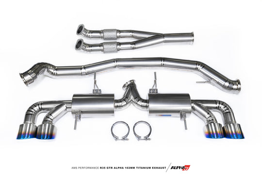 AMS PERFORMANCE R35 GTR ALPHA 102MM TITANIUM EXHAUST SYSTEM
