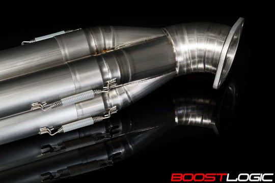 BOOST LOGIC R35 GT-R QUADZILLA TITANIUM MIDPIPE (Formula Series)