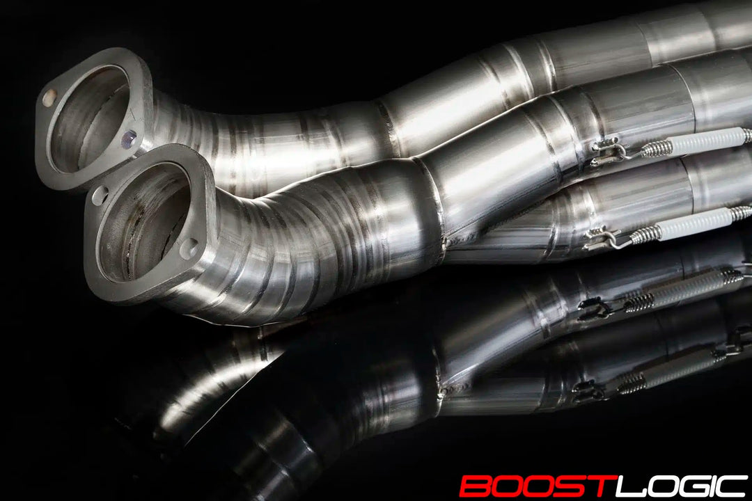 BOOST LOGIC R35 GT-R QUADZILLA TITANIUM MIDPIPE (Formula Series)