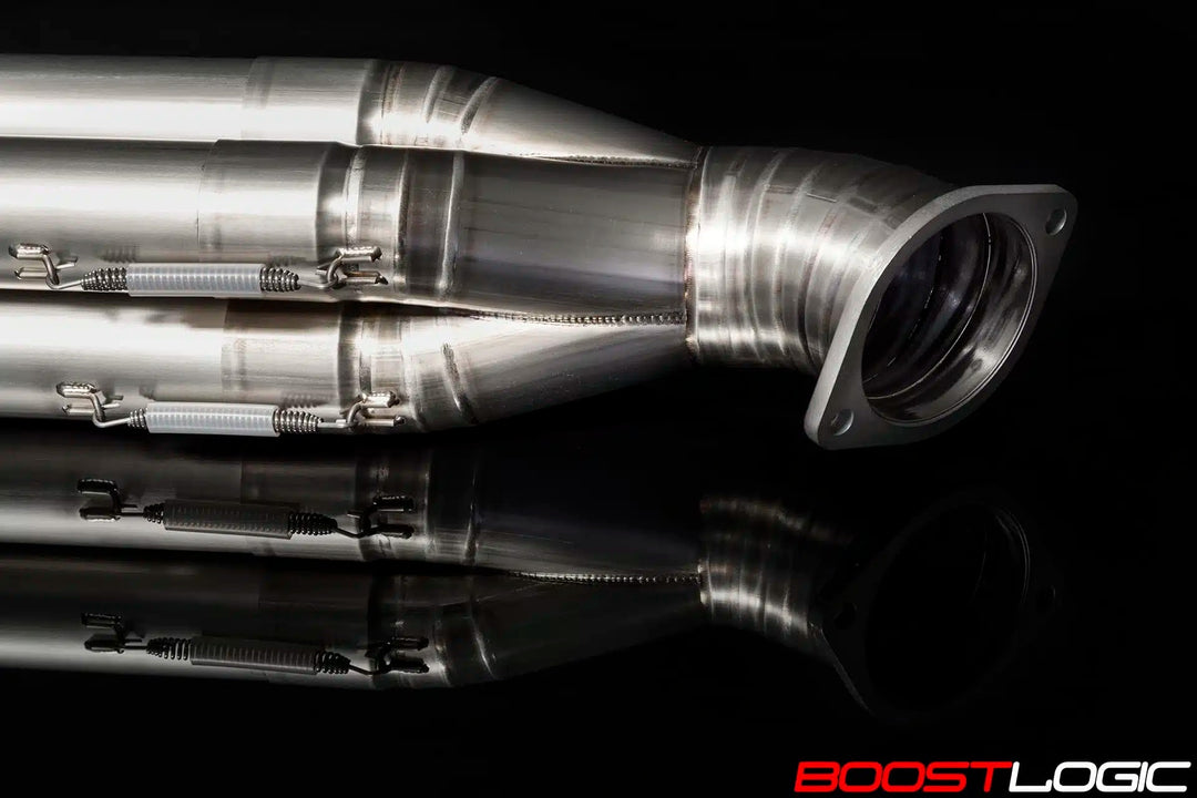 BOOST LOGIC R35 GT-R QUADZILLA TITANIUM MIDPIPE (Formula Series)