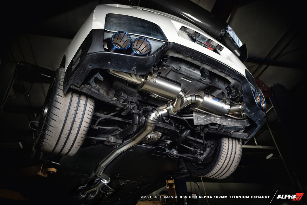 AMS PERFORMANCE R35 GTR ALPHA 102MM TITANIUM EXHAUST SYSTEM