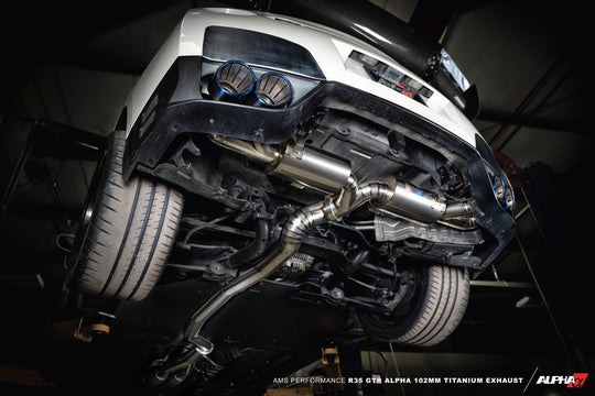 AMS PERFORMANCE R35 GTR ALPHA 102MM TITANIUM EXHAUST SYSTEM