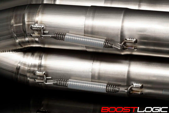 BOOST LOGIC R35 GT-R QUADZILLA TITANIUM MIDPIPE (Formula Series)