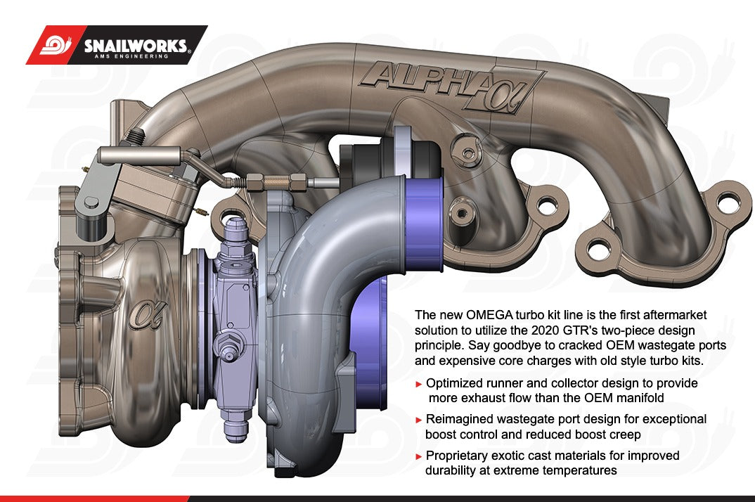 AMS PERFORMANCE R35 GT-R OMEGA 9 TURBO KIT