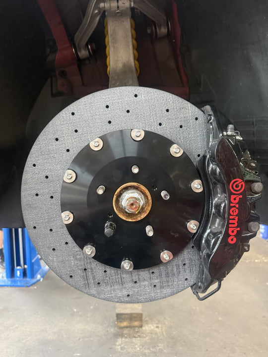 SBD CCM (Carbon Ceramic) Rotors + Brake Pads for R35 Nissan GTR