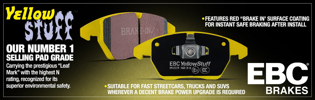 EBC 08-11 Nissan GT-R (R35) 3.8 Twin Turbo Yellowstuff Front Brake Pads