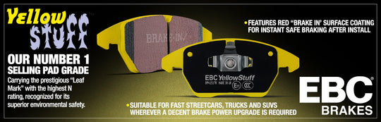 EBC 08-11 Nissan GT-R (R35) 3.8 Twin Turbo Yellowstuff Front Brake Pads
