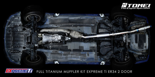 FULL TITANIUM MUFFLER EXPREME Ti SKYLINE ER34 2 DOOR