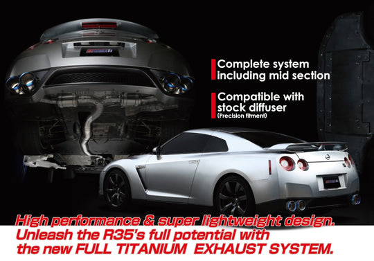 TOMEI FULL TITANIUM MUFFLER EXPREME Ti GT-R R35 (QUAD)