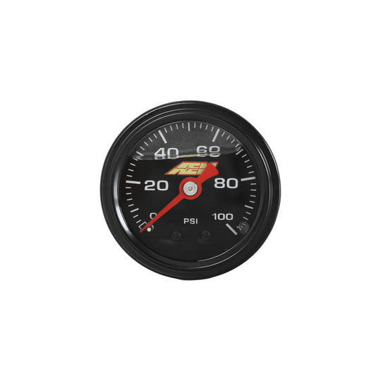 AEM 0-100 PSI Liquid-Filled Mechanical Pressure Gauge (1/8 NPT)