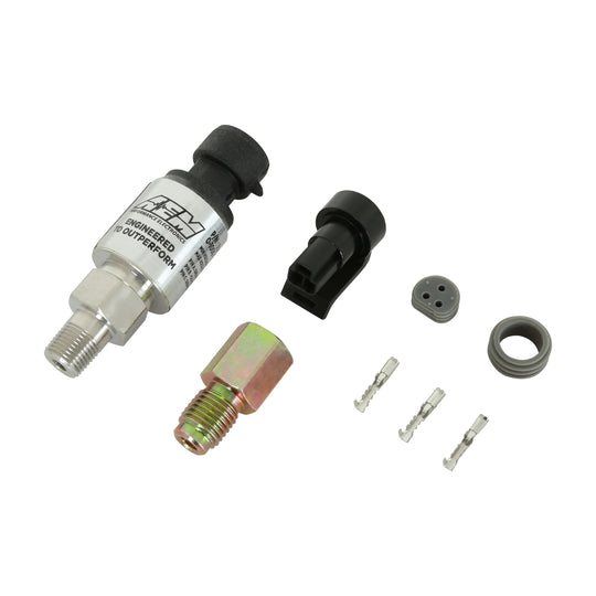 AEM 1000 PSIg Stainless Sensor Kit (1/8in NPT Male to -4 Adapter)