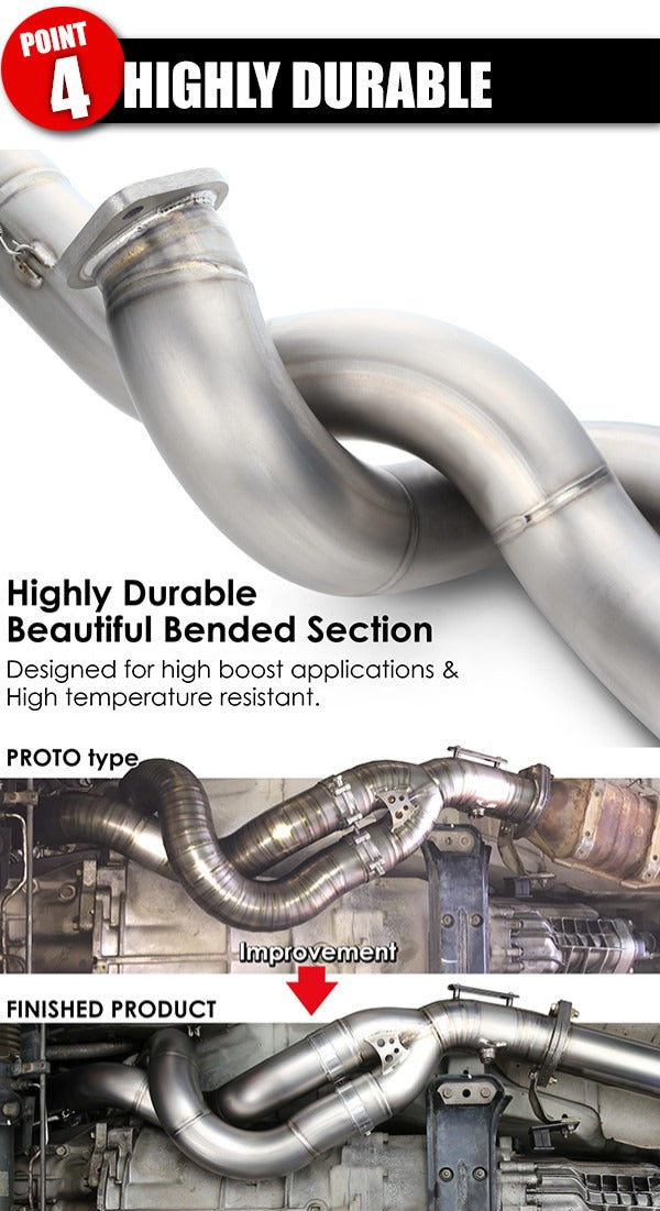 TOMEI FULL TITANIUM FRONT PIPE EXPREME Ti GT-R RB26DETT R32, R33, R34