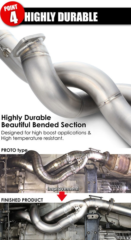 TOMEI FULL TITANIUM FRONT PIPE EXPREME Ti GT-R RB26DETT R32, R33, R34