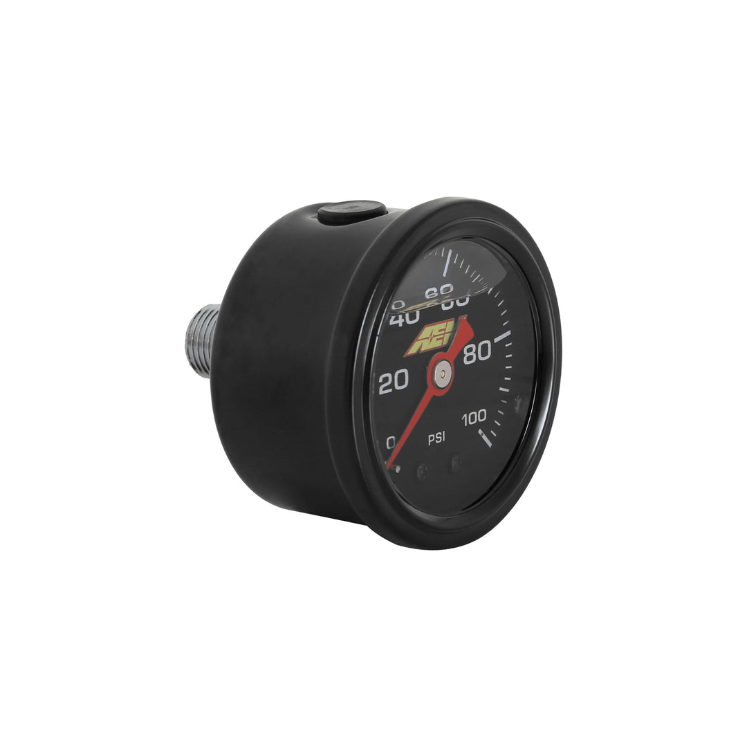 AEM 0-100 PSI Liquid-Filled Mechanical Pressure Gauge (1/8 NPT)