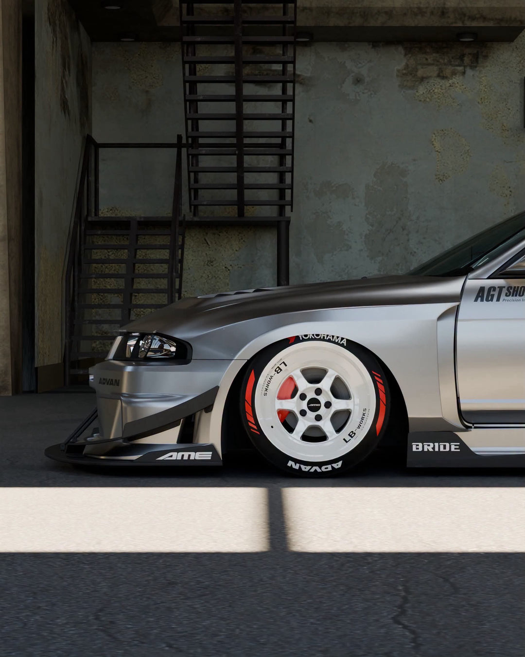 LIBERTY WALK LB-SILHOUETTE WORKS GT NISSAN R33 GT-R