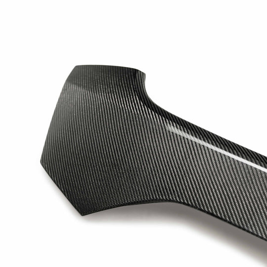 Carbon fiber rear license trim for 2017-2021 Honda Civic Type R