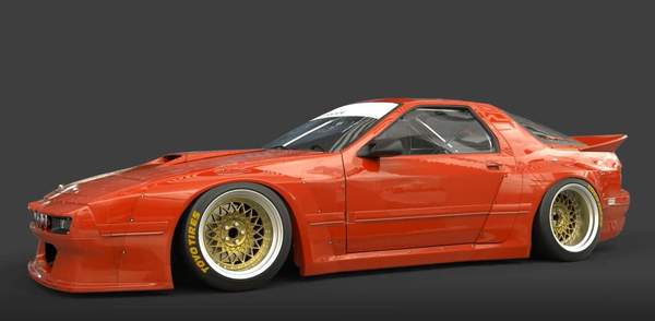 Rocket Bunny Mazda FC3S RX 7 Wide Body Kit - GO WIDEBODY