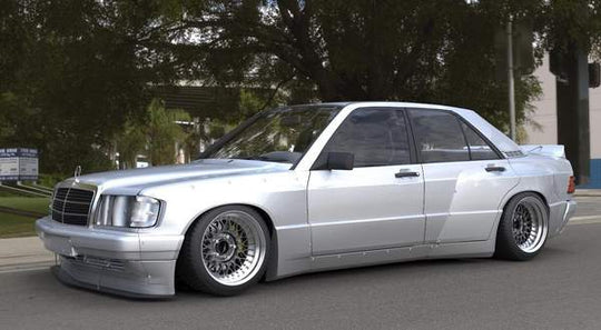 Rocket Bunny Mercedes Benz 190E W201 Wide Body Kit - GO WIDEBODY