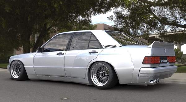 Rocket Bunny Mercedes Benz 190E W201 Wide Body Kit - GO WIDEBODY