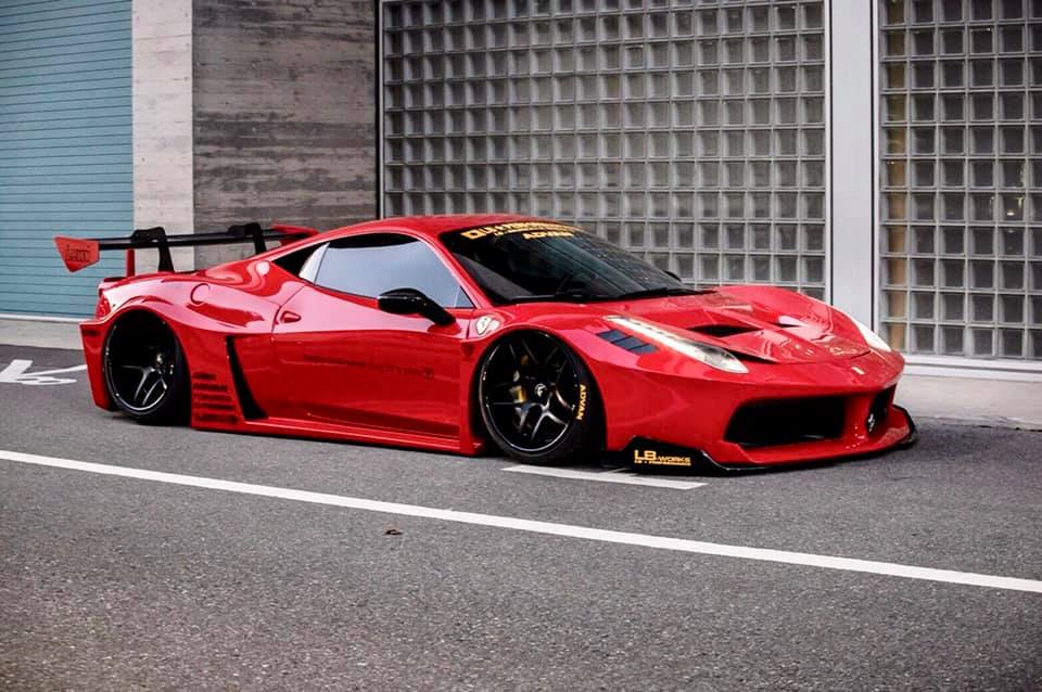 Liberty Walk Silhouette WORKS 458 GT Wide Body Kit - GO WIDEBODY