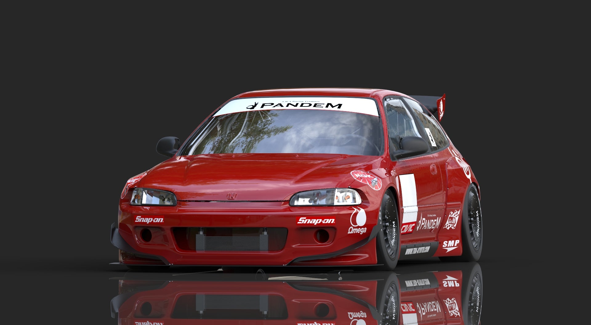 ◉ONEMODEL ホンダ Cvic EG6 Rocket Bunny red One Model 1:18 Honda Civic EG6 Rocket Bunny Red – Model Cars