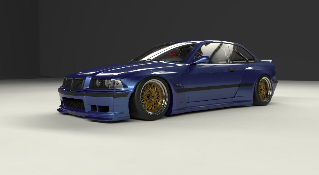 Rocket Bunny BMW E36 M3 Wide Body Kit - GO WIDEBODY