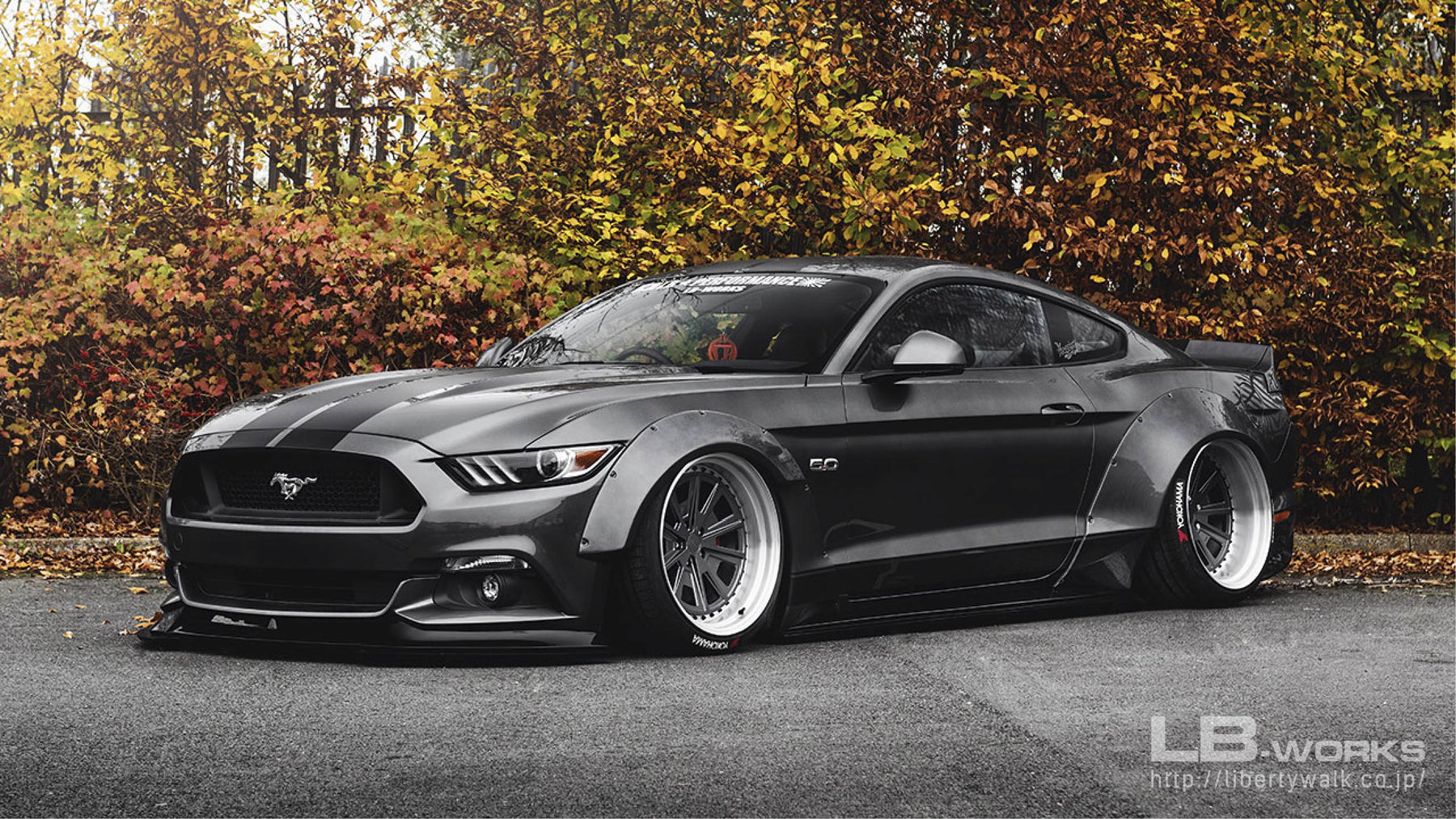 Liberty Walk (LB-WORKS) FORD MUSTANG 2015+Wide Body Kit | TRACKUZA.COM ...