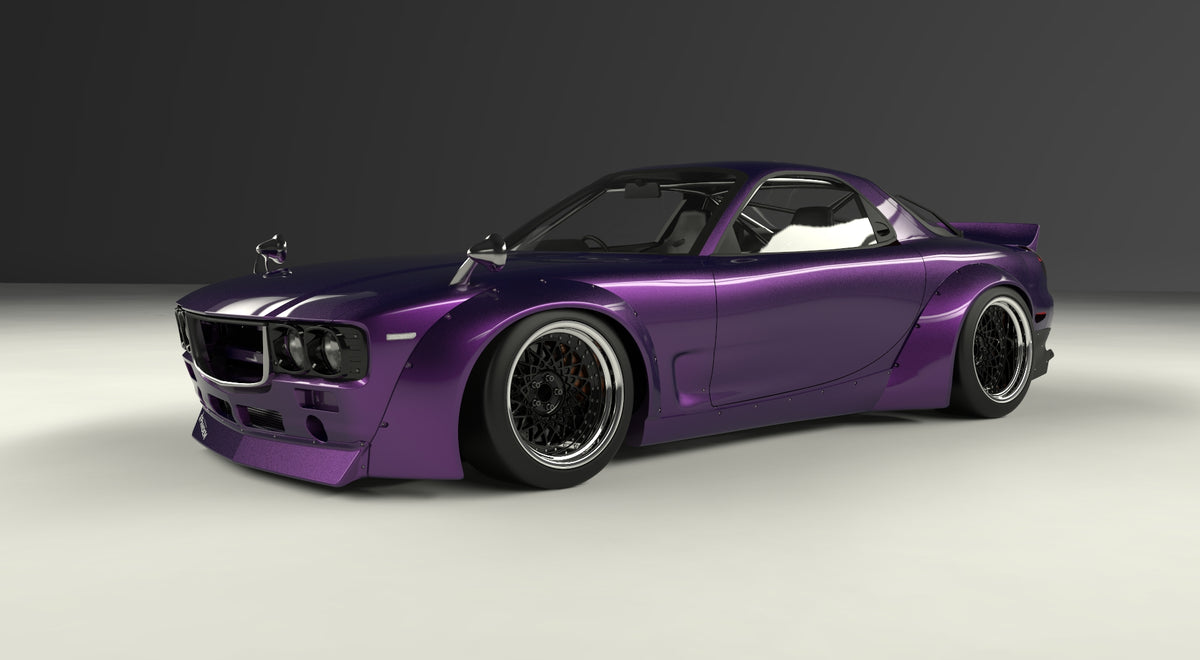 Rocket Bunny Mazda FD3S Boss Wide Body Kit - GO WIDEBODY