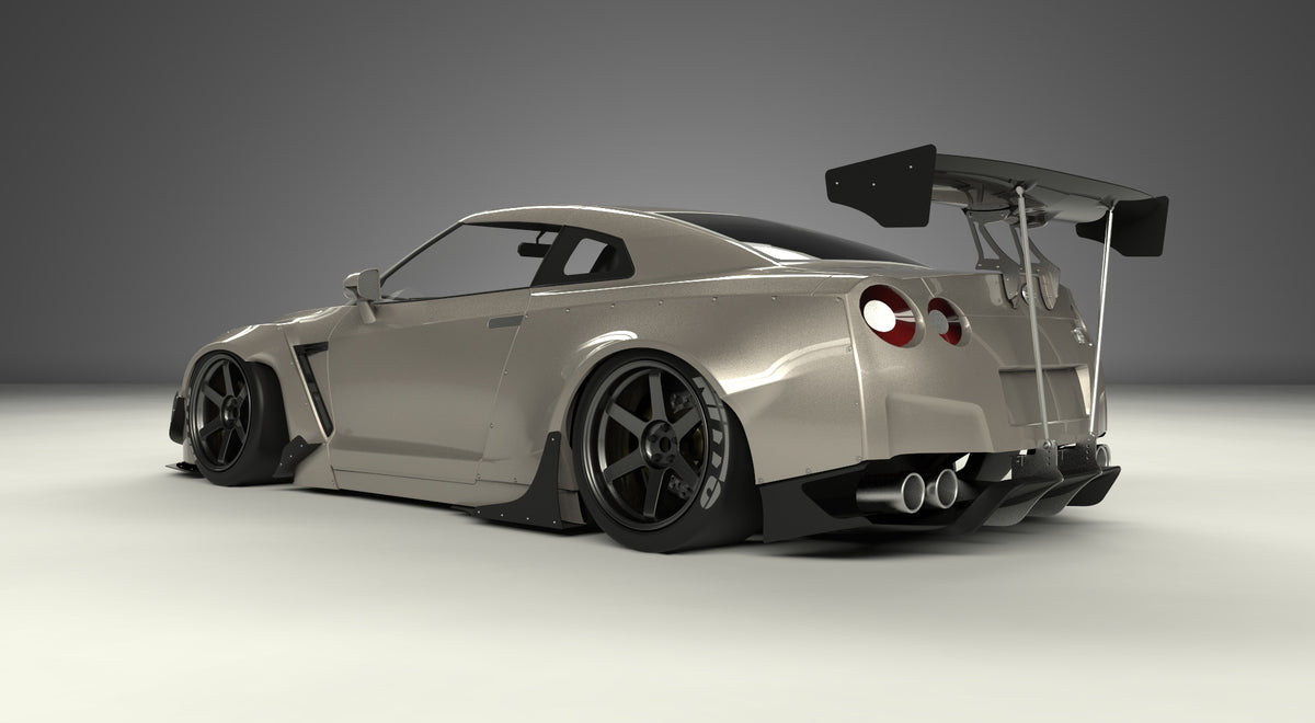 Rocket Bunny Nissan GTR (R35) V1 Wide Body Kit - GO WIDEBODY