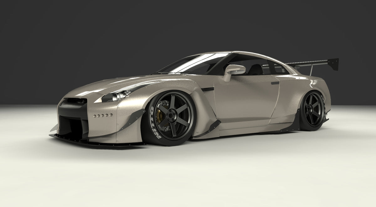 Rocket Bunny Nissan GTR (R35) V1 Wide Body Kit - GO WIDEBODY